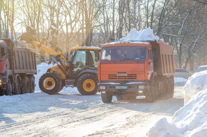 После мощного снегопада с подольских улиц вывезли примерно 8700 кубометров снега