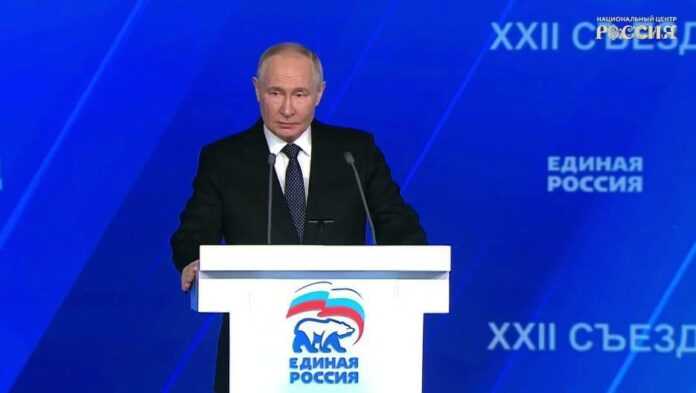 Сегодня в Национальном центре «Россия» прошел XXII съезд «Единой России», в котором участвовали однопартийцы...