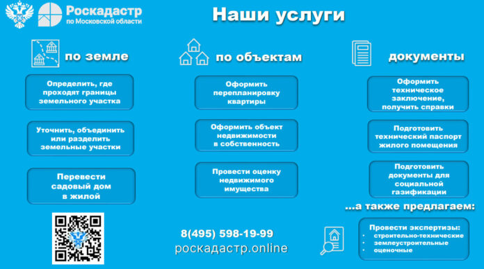 Роскадастр оказывает услуги в сфере земельно-имущественных отношений