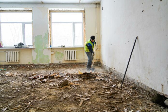 В подольской гимназии №4 начался капитальный ремонт