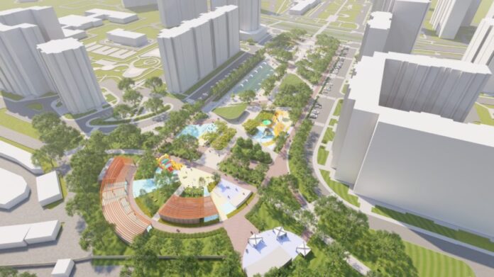 Заключен муниципальный на выполнение работ по благоустройству пешеходной зоны в микрорайоне Кузнечики