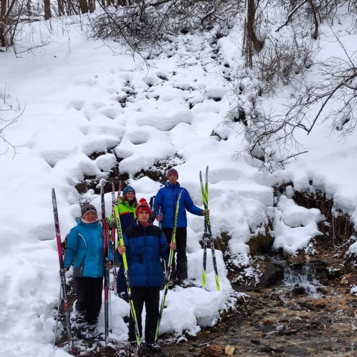 Юные подольчане приняли участие в лыжном походе