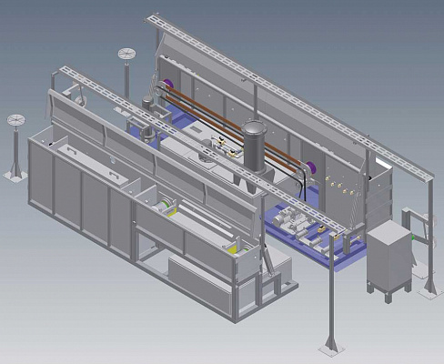 Линию электрохимического никелирования медной проволоки разработали инженеры СПКБ Пром