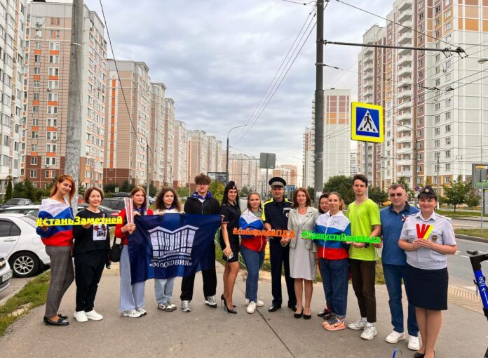 В Подольске автоинспекторы совместно с представителями общественных организаций провели акцию «Пешеход – пешеходный переход»