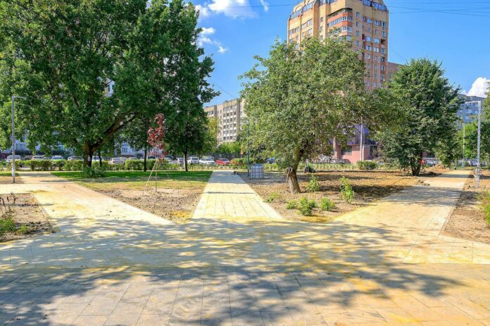 Сквер имени А. С. Пушкина обновляют в Подольске