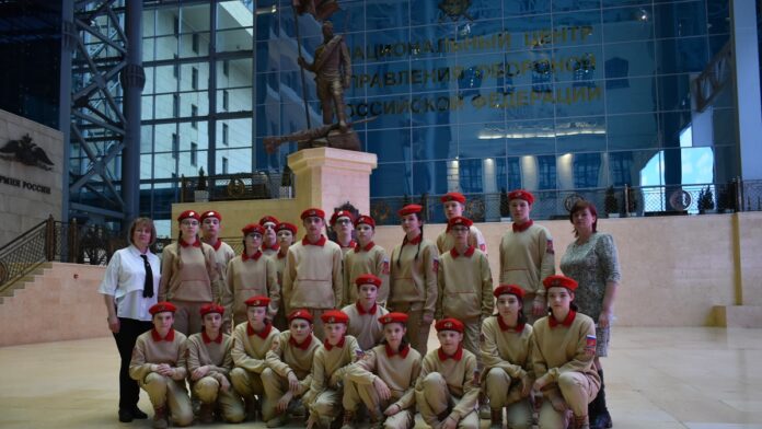 Подольские юнармейцы посетили совершили визит в Национальный центр управления обороной Российской Федерации