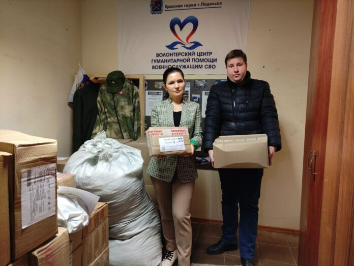 Молодогвардейцы помогли в сборе и разгрузке гумпомощи участникам СВО