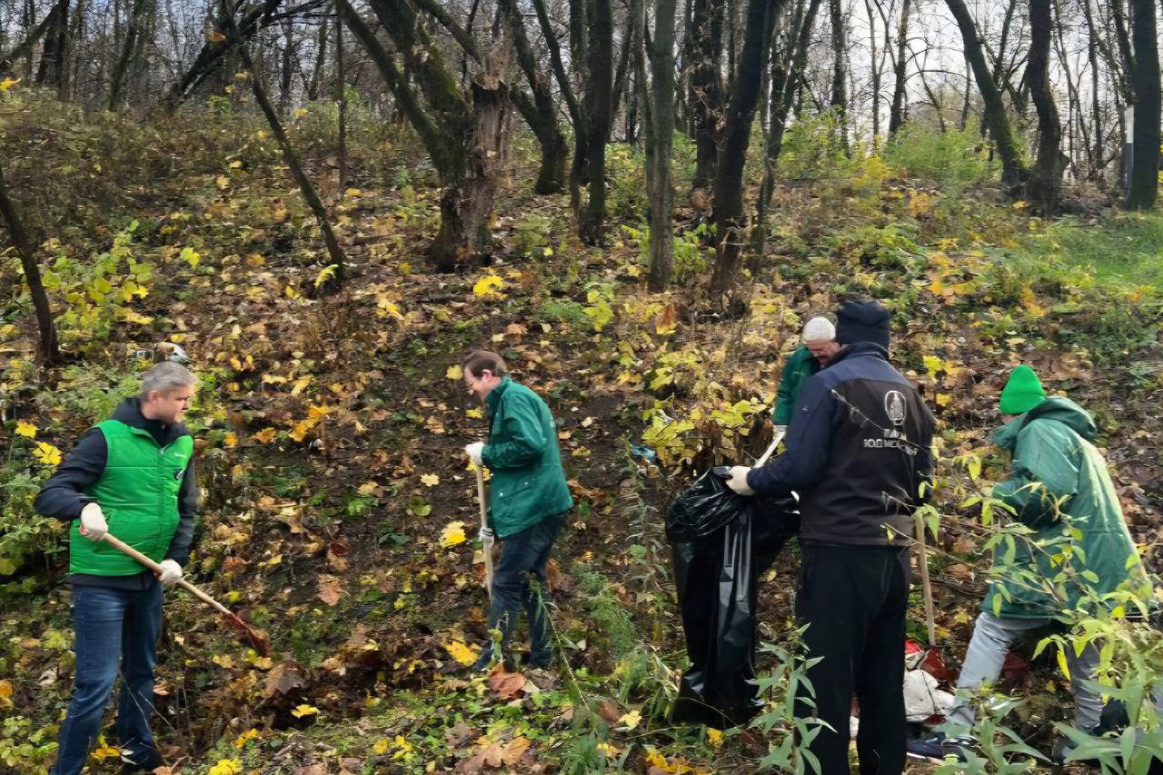 «Чистый лес»: субботник в парке Талалихина