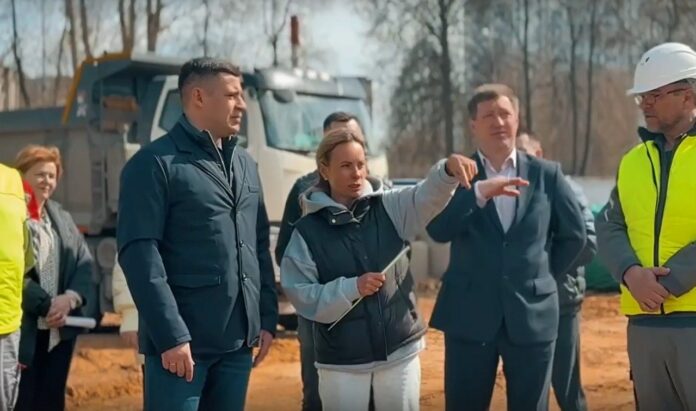 В Подольске ведётся строительство пристройки к школе №16 на улице Народной