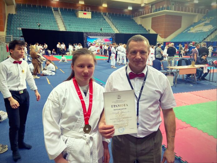 Спортсменка получила I место на Первенствое Московской области по всестилевому каратэ