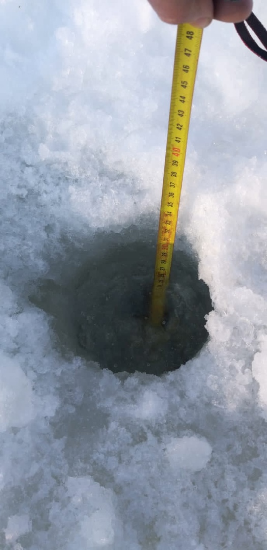 Толщина льда на реках Пахра и Гнилуша осталась прежней