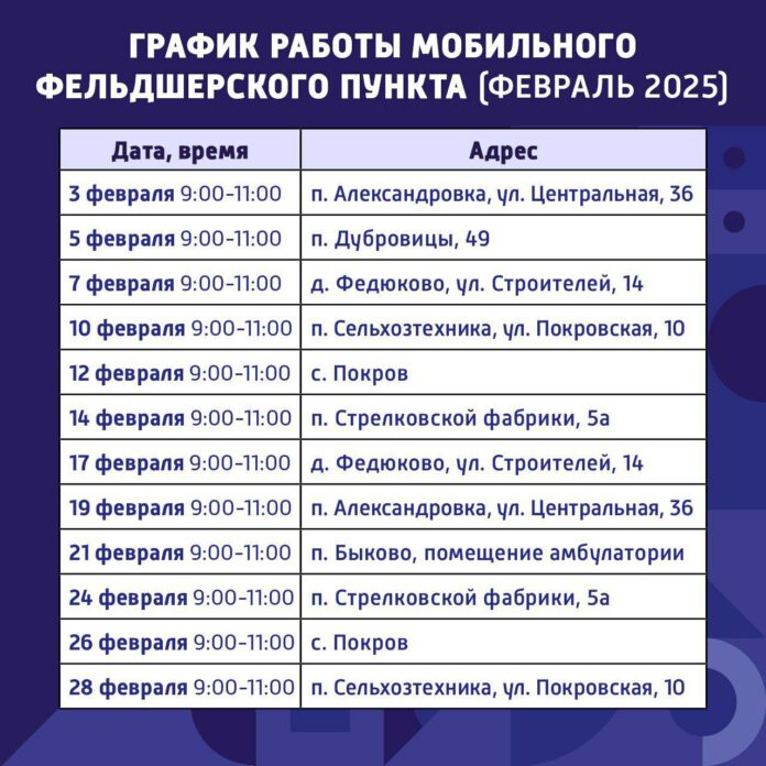 Мобильный ФАП продолжит работать в Подольске в феврале