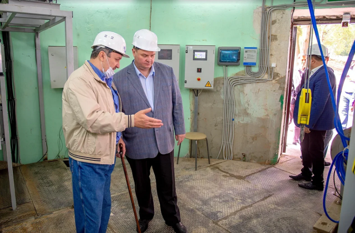 Николай Пестов проверил работы по ликвидации старых очистных сооружений Климовска
