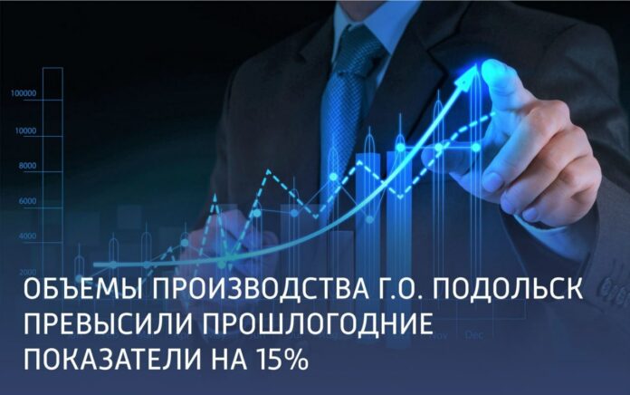Объемы производства в г. о. Подольск выше прошлогодних показателей на 15%