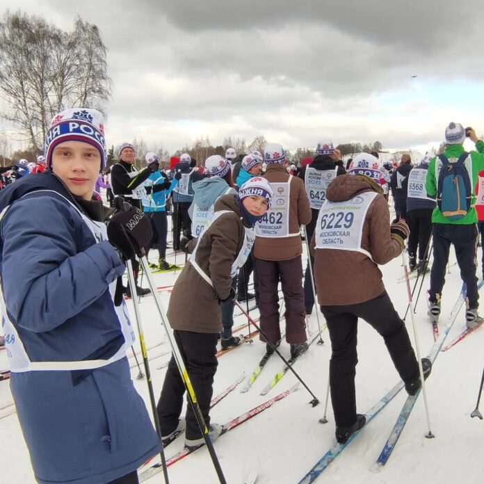 Подольчане приняли участие в массовом забеге Всероссийской лыжни «Лыжня России 2022»
