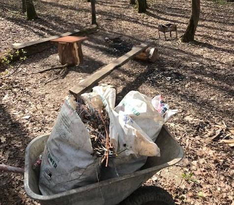 Более 10 кубометров мусора оставили нарушители самоизоляции в парке «Дубрава» мкр. Климовск
