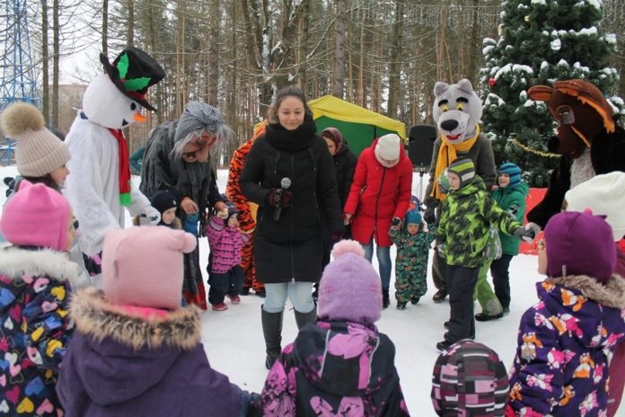 В парке «Дубрава» прошло новогоднее мероприятие