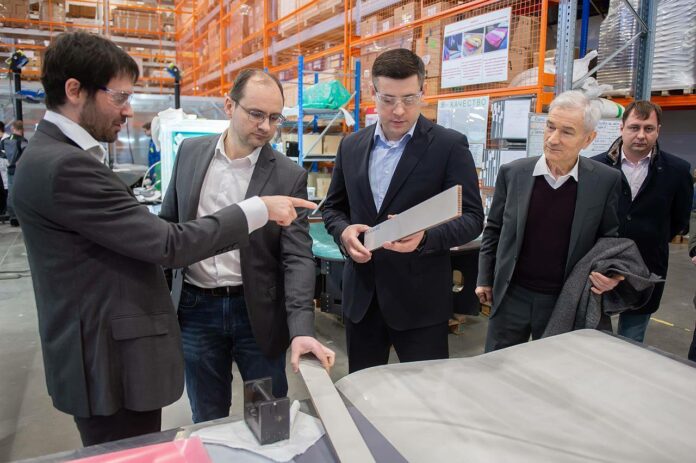 Секретарь подольского отделения партии «Единая Россия» посетил предприятие АО НПО «УНИХИМТЕК»