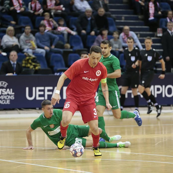 МФК «КПРФ» успешно провел второй матч Элитного раунда Лиги чемпионов УЕФА