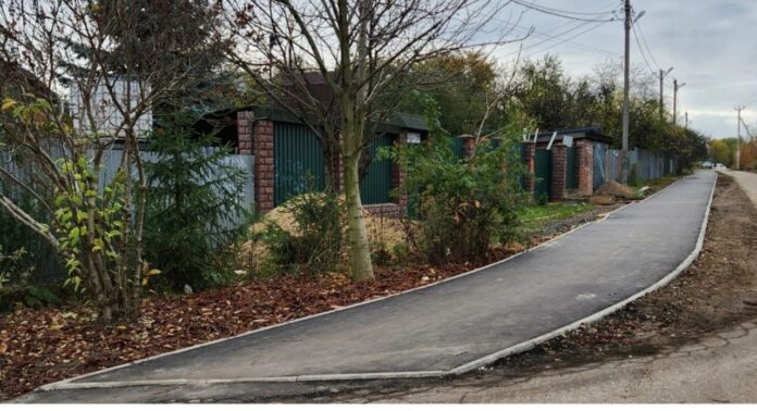 В Подольске по областной программе «Пешком» в этом году обустроено 20 тротуаров