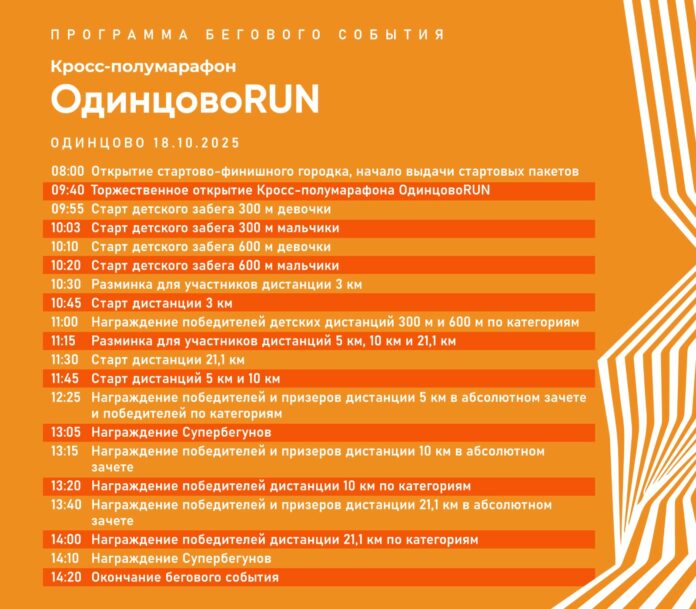 Подольских спортсменов приглашают на финальный забег «Одинцово RUN»