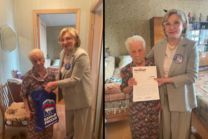 Руководитель фракции «Единая Россия» Любовь Ушанева посетила Веру Кузнецову