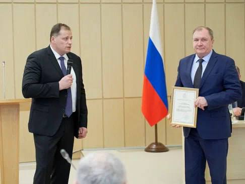 Директора МУП «Водоканал» г. Подольска наградили Благодарностью губернатора