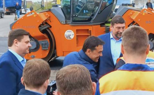 Губернатор Андрей Воробьев поверил ход работ на дорогах в Подольске