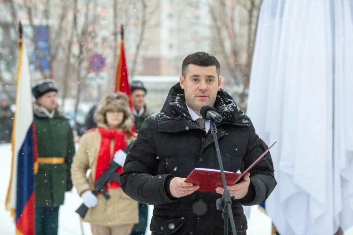 Память Героя России увековечили в Подольске на бульваре 65-летия Победы