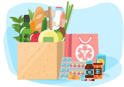 Информация для подольчан: кому положены продуктовые наборы?