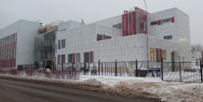 Завершается строительство пристройки к школе № 13