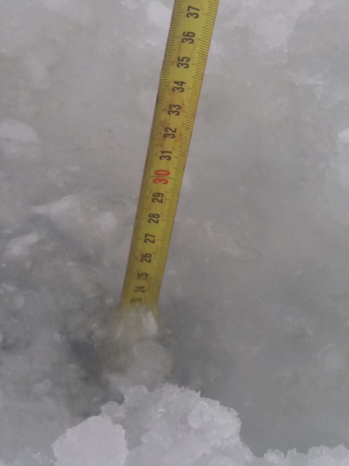 В зоне ответственности Подольского ТУ толщина льда на реках не меняется