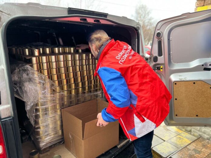500 кг гуманитарного груза передал в ВЦ Подольска Климовский специализированный патронный завод