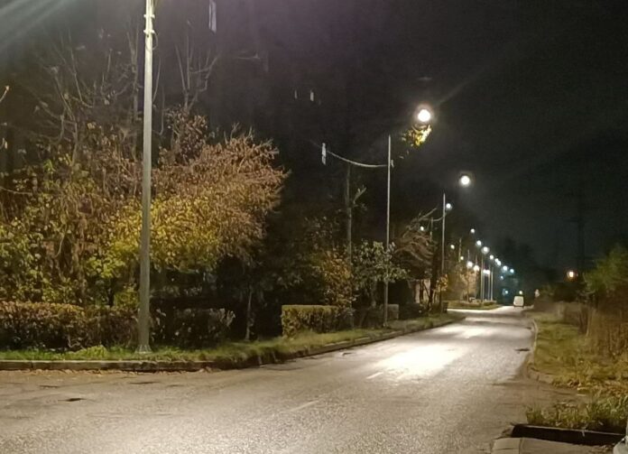 Построены две линии уличного освещения 