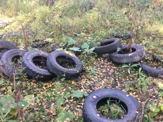 Информация о необходимости правильной утилизации автомобильных шин