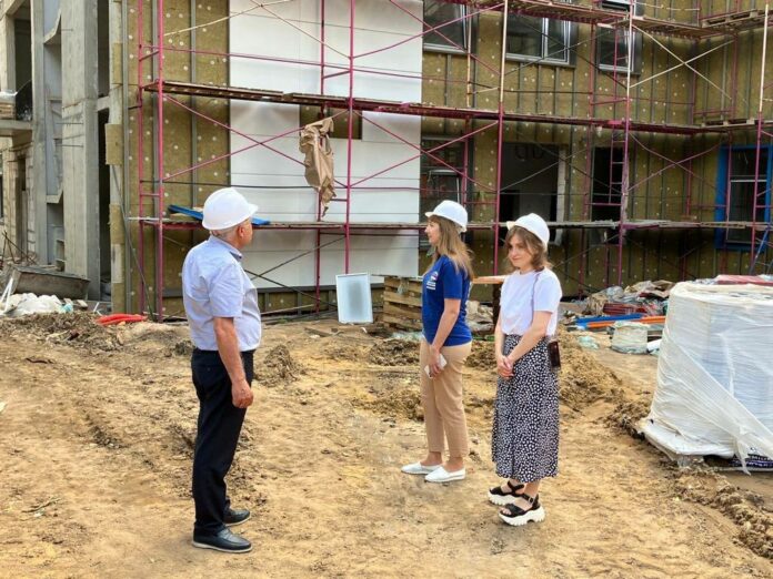 Новый детский сад на улице Вокзальной в Подольске готов на 38%