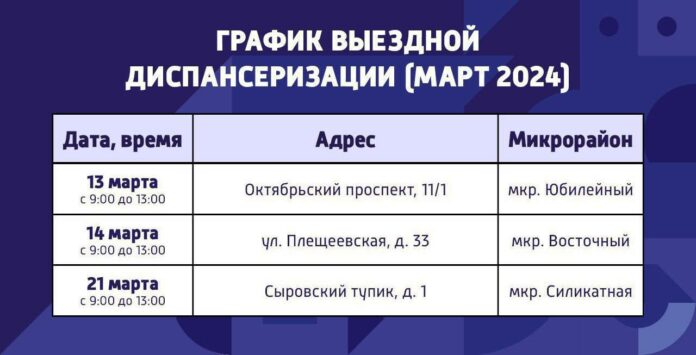 Выездные пункты диспансеризации приглашают подольчан