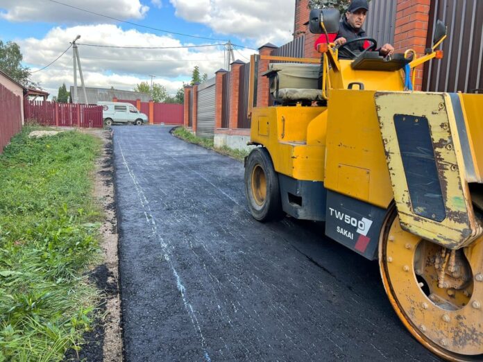 В Подольске завершаются дорожные работы в «Лаговском»