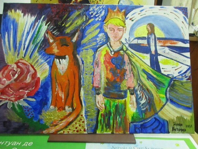 В библиотеке № 12 проходит выставка картин