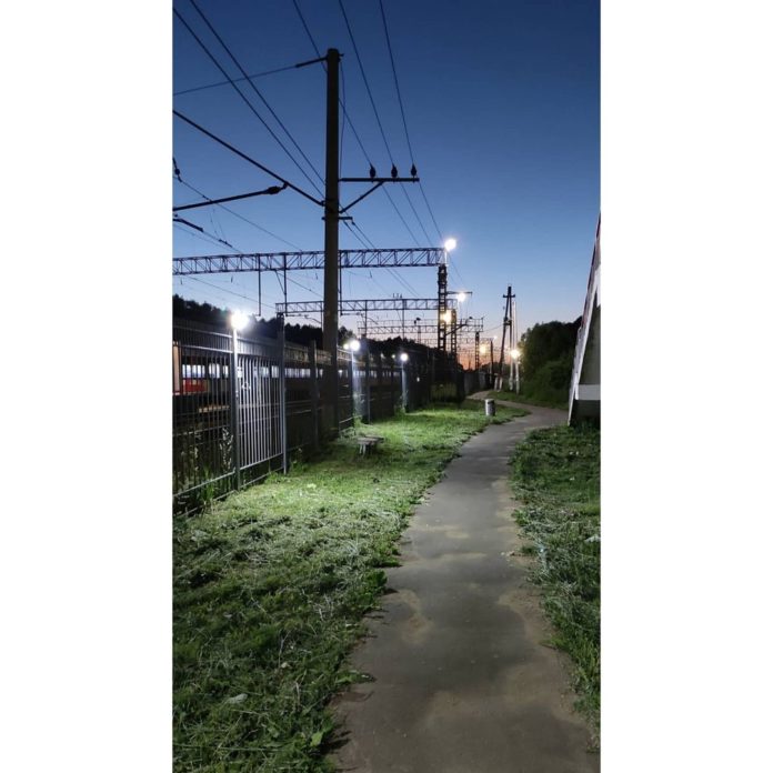 Возле станции «Силикатная» обустроена линия уличного освещения