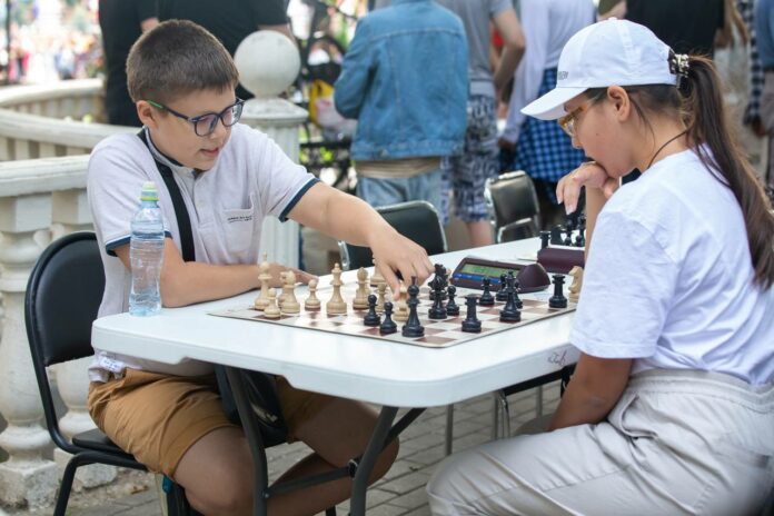 Шахматная битва состоялась в парке имени В. Талалихина