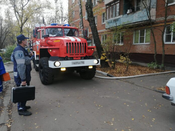 Пожарные Большого Подольска  ликвидировали пожар в Климовске