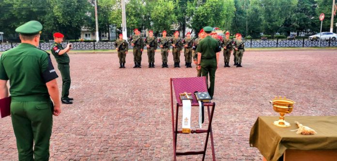 Военных полицейских благословили в Городском округе Подольск