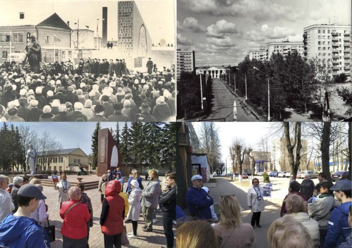 В Климовске на улице Ихманской прошла пешеходная экскурсия