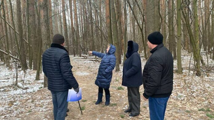 Депутат Совета депутатов встретился с жителями, отдыхающими в прилегающем лесу микрорайона Климовск