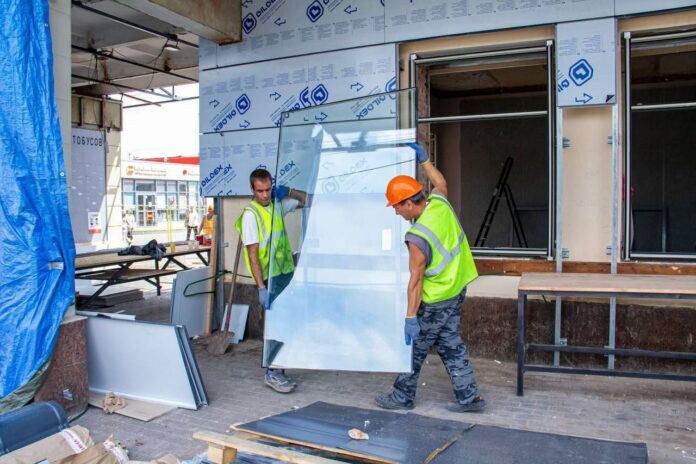 По просьбам жителей ведется реконструкция автостанции в Подольске