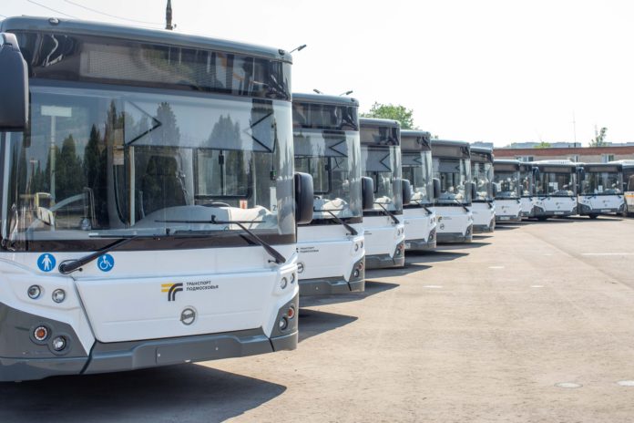 Новые автобусы поступили в подольский филиал «Мострансавто»