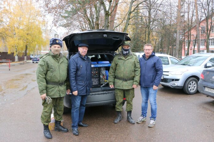 Мобилизованным подольчанам земляки передали дизельный генератор