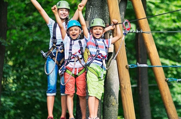 Первый веревочный парк построен в Подольске