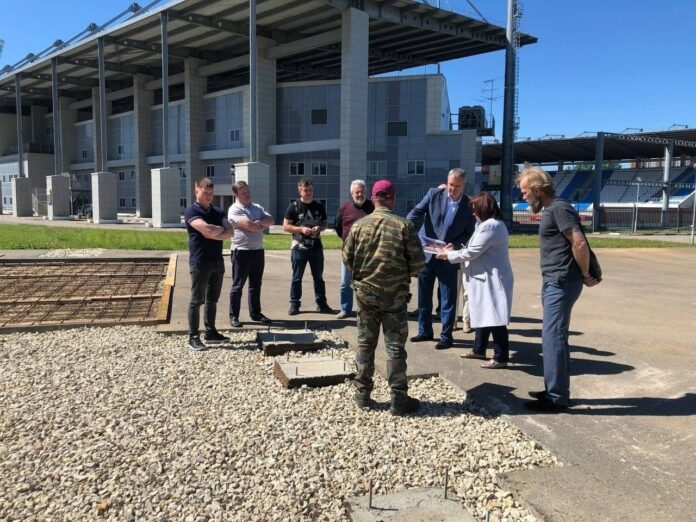 В СК «Труд» округа завершается строительство нового спортобъекта